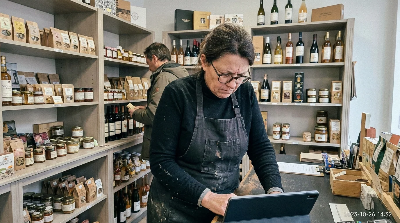 Scène du quotidien, Commerce et distribution